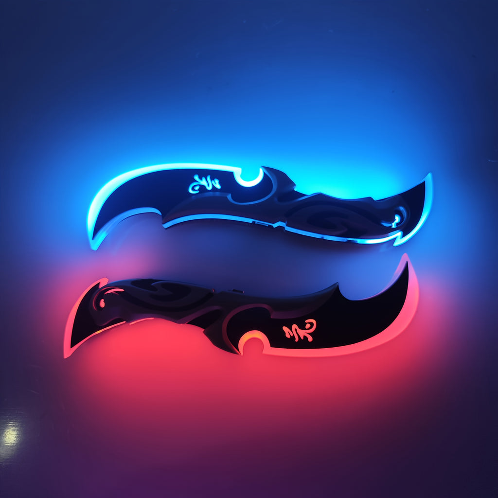 LED Glowing Knife Prop - Rechargeable Cosplay Accessory