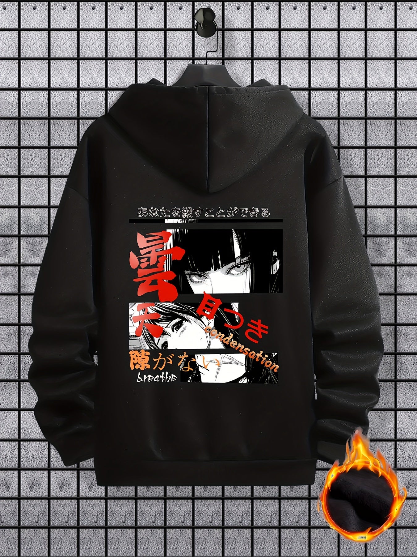 Men's Anime Hoodie - Warm Pullover with Kangaroo Pocket