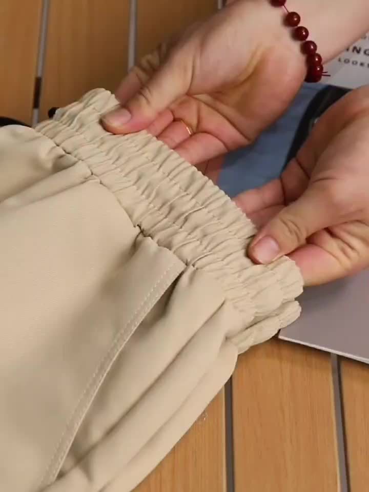 Men's Cargo Pants - Drawstring Elastic Waist