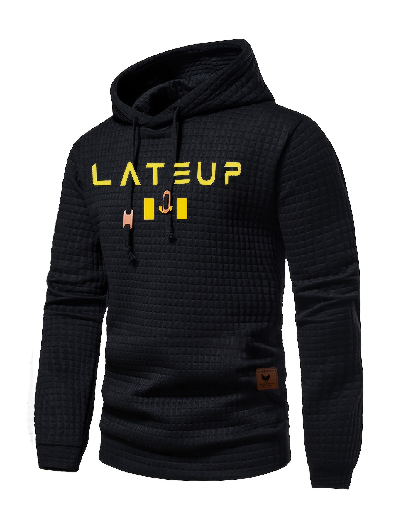 Men's Jacquard Check Pullover Sweatshirt - Athletic Casual