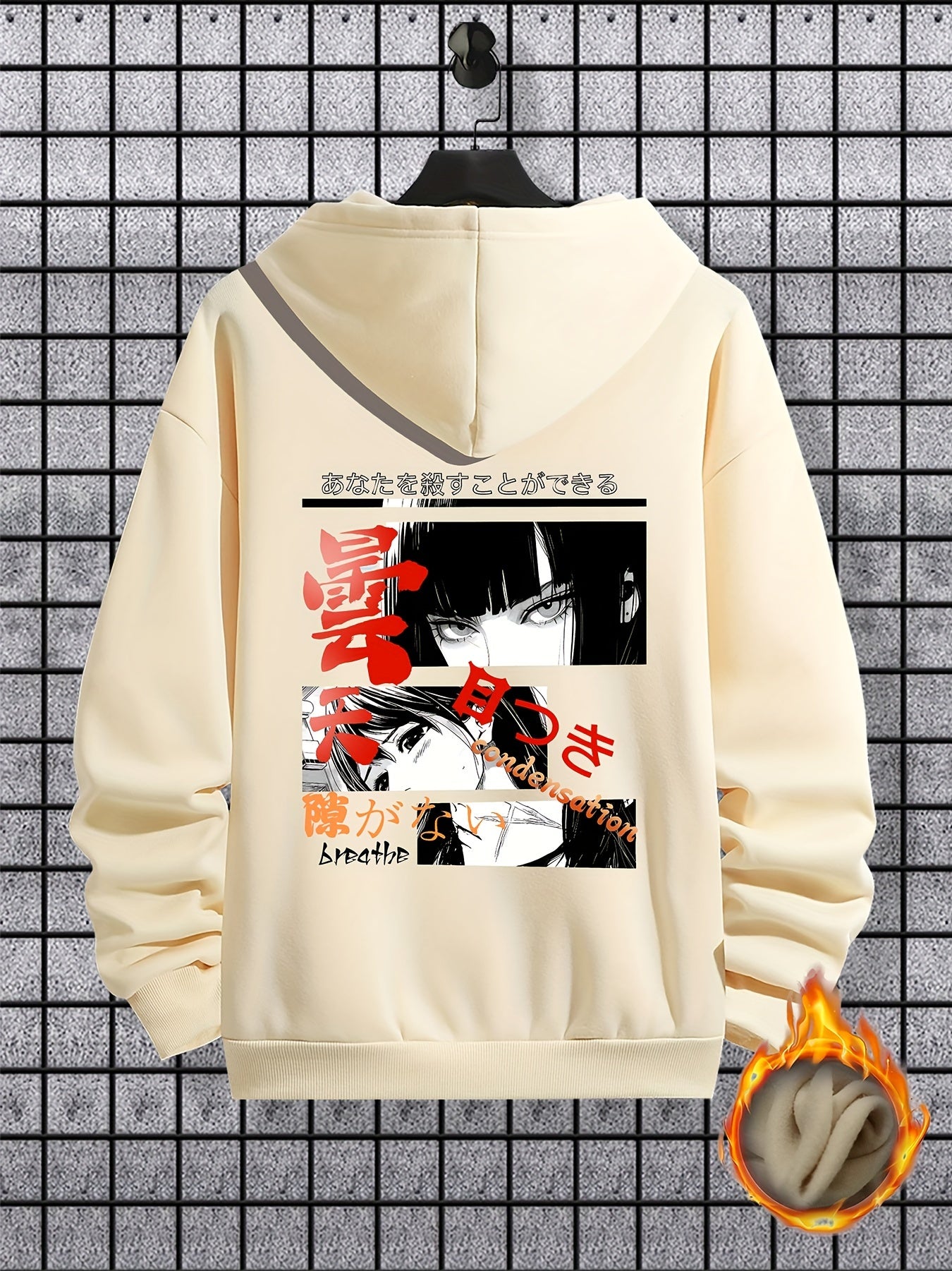 Men's Anime Hoodie - Warm Pullover with Kangaroo Pocket