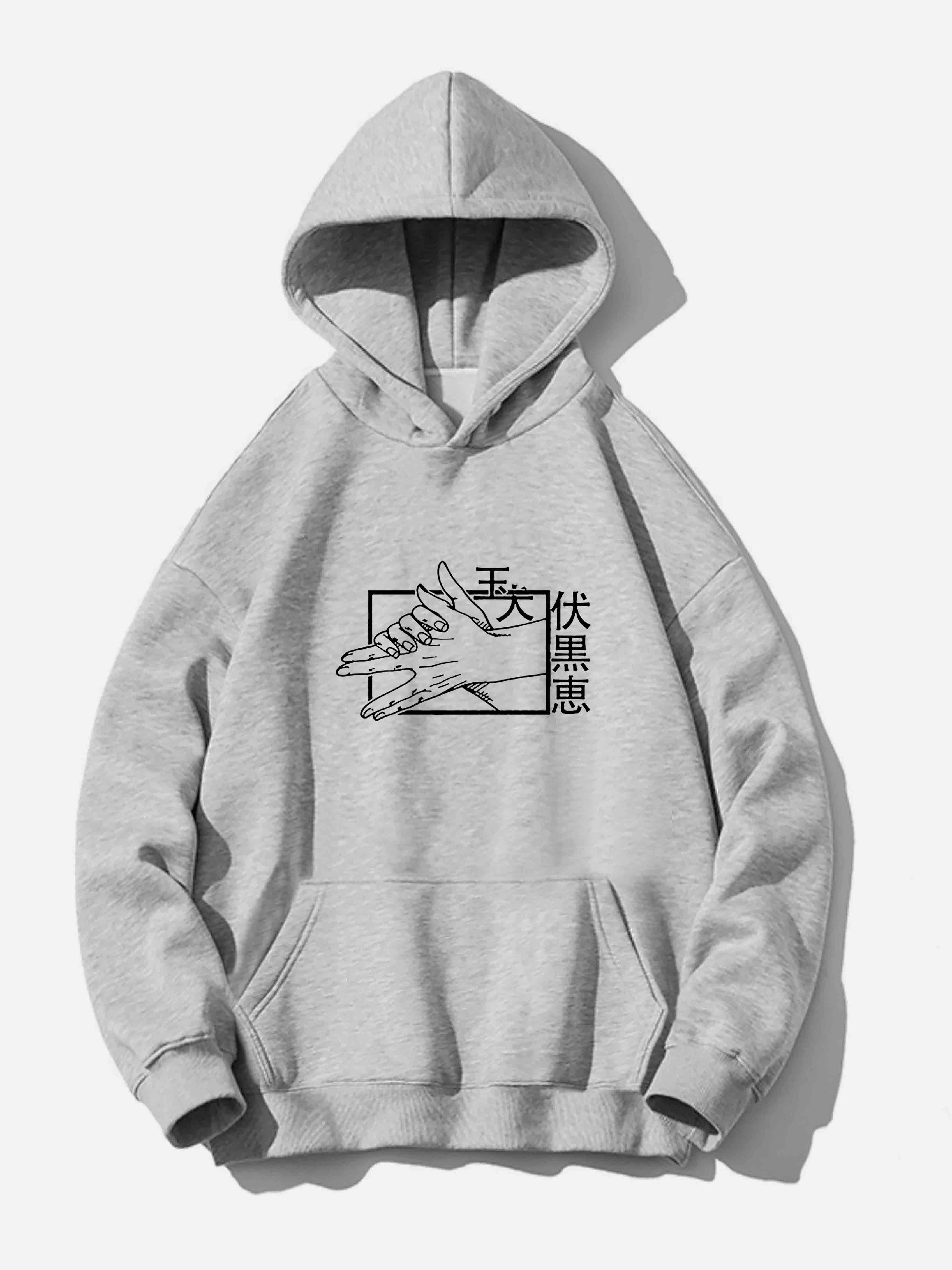 Men's Anime Graphic Hoodie - Pullover with Kangaroo Pocket
