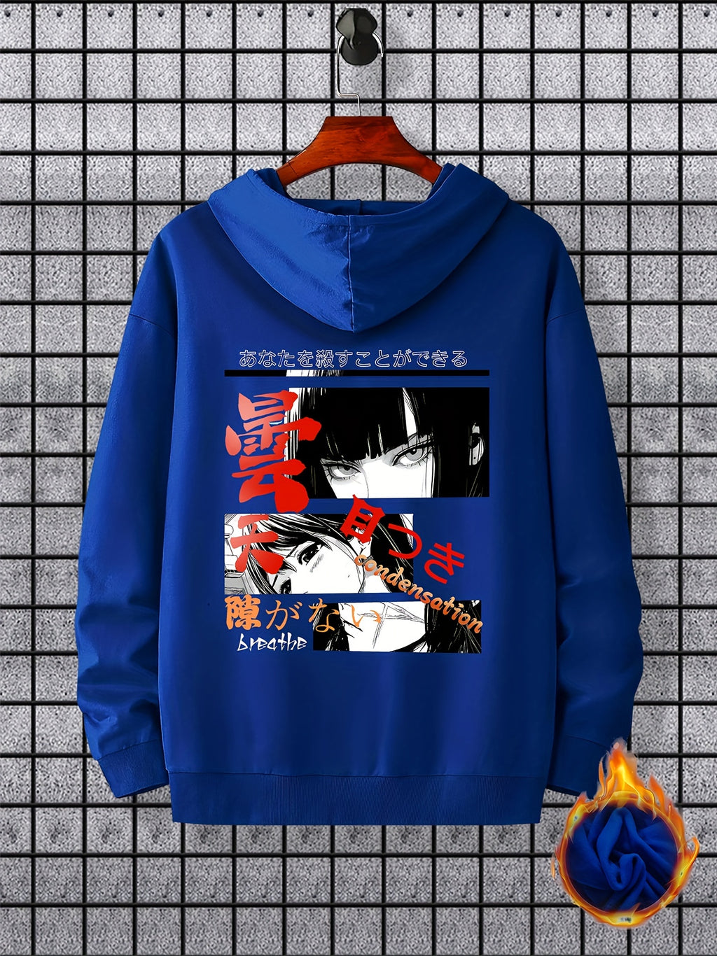 Men's Anime Hoodie - Warm Pullover with Kangaroo Pocket