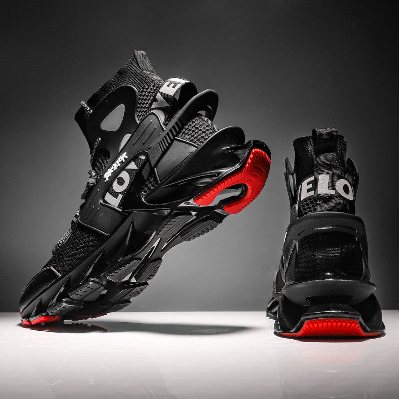 Men's High-Top Running Shoes - Breathable Athletic Sneakers