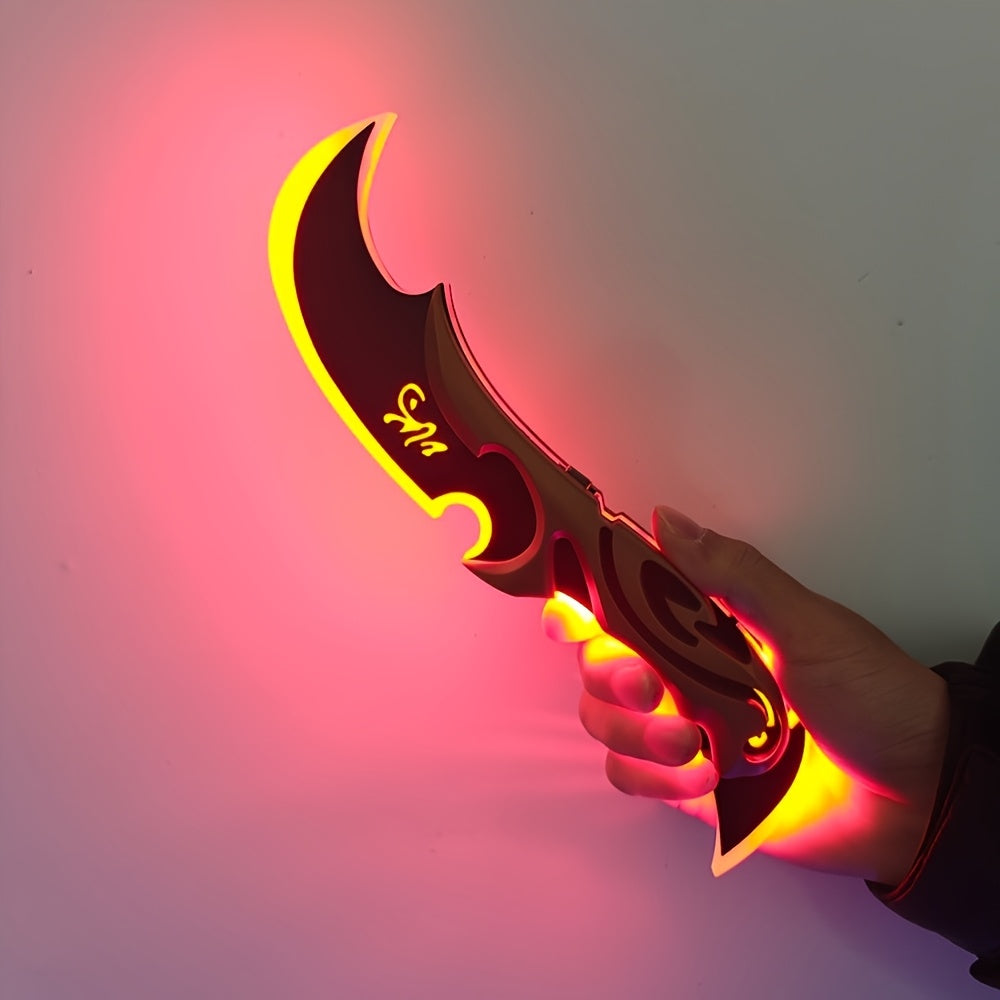 LED Glowing Knife Prop - Rechargeable Cosplay Accessory