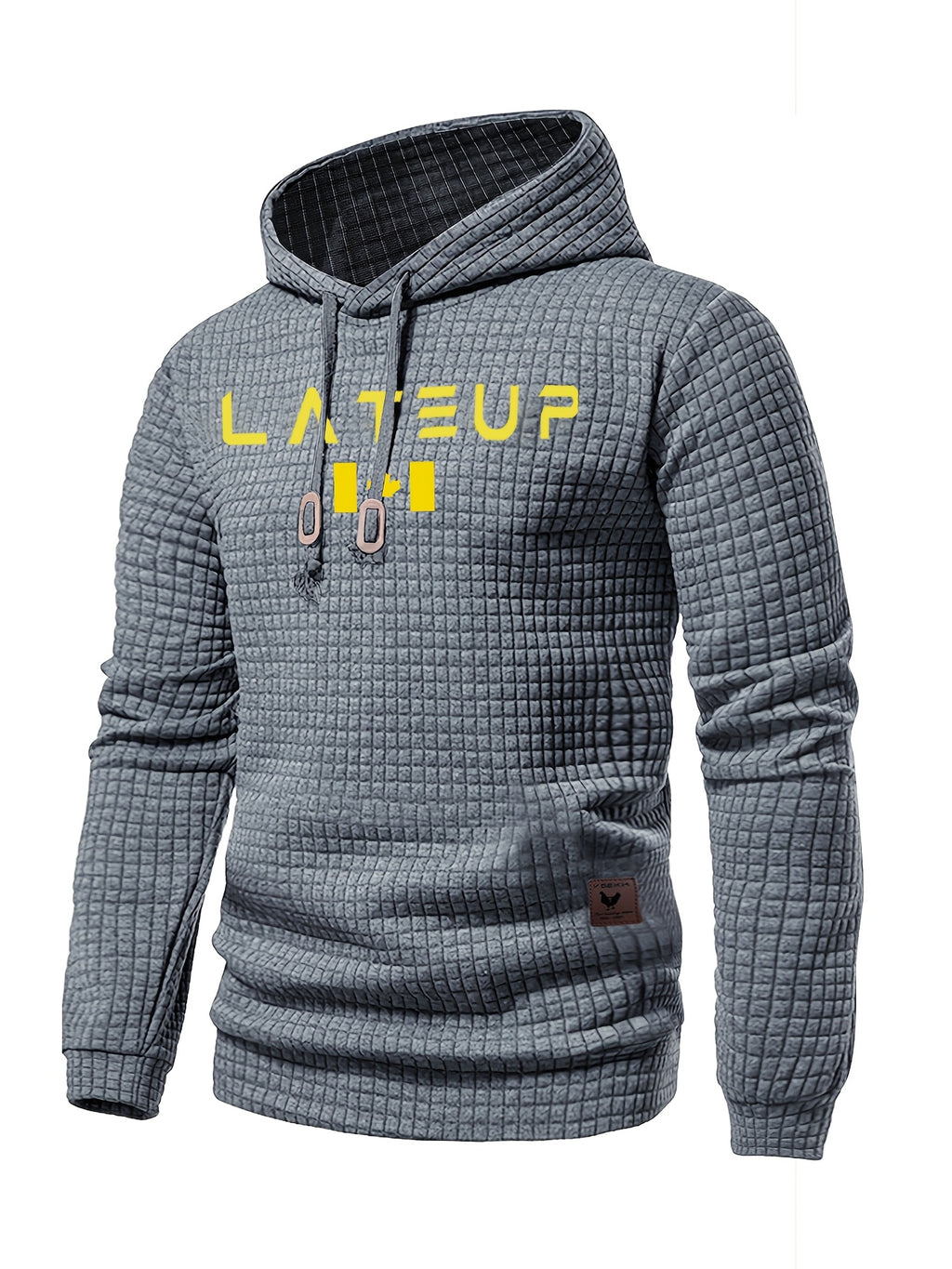 Men's Jacquard Check Pullover Sweatshirt - Athletic Casual