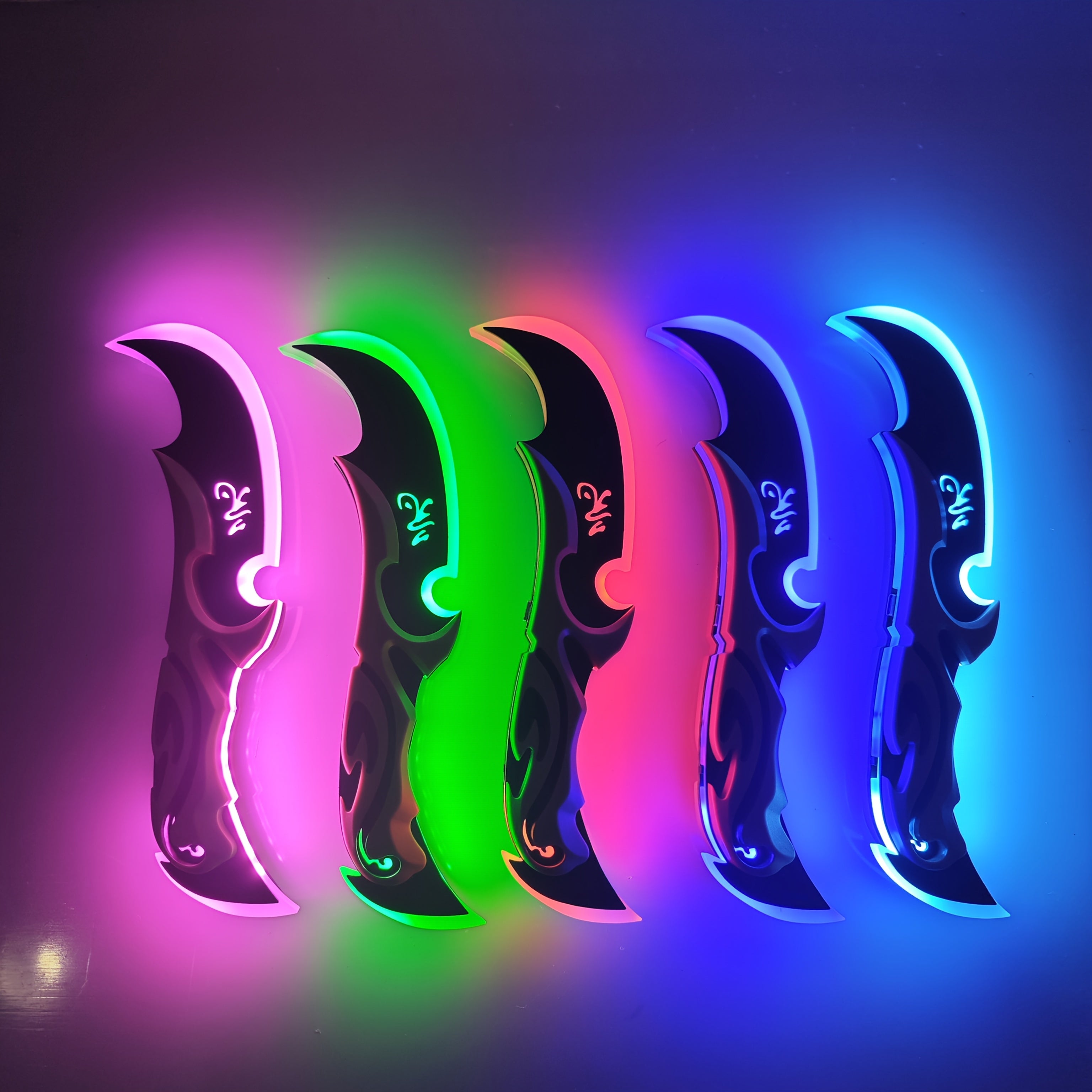LED Glowing Knife Prop - Rechargeable Cosplay Accessory