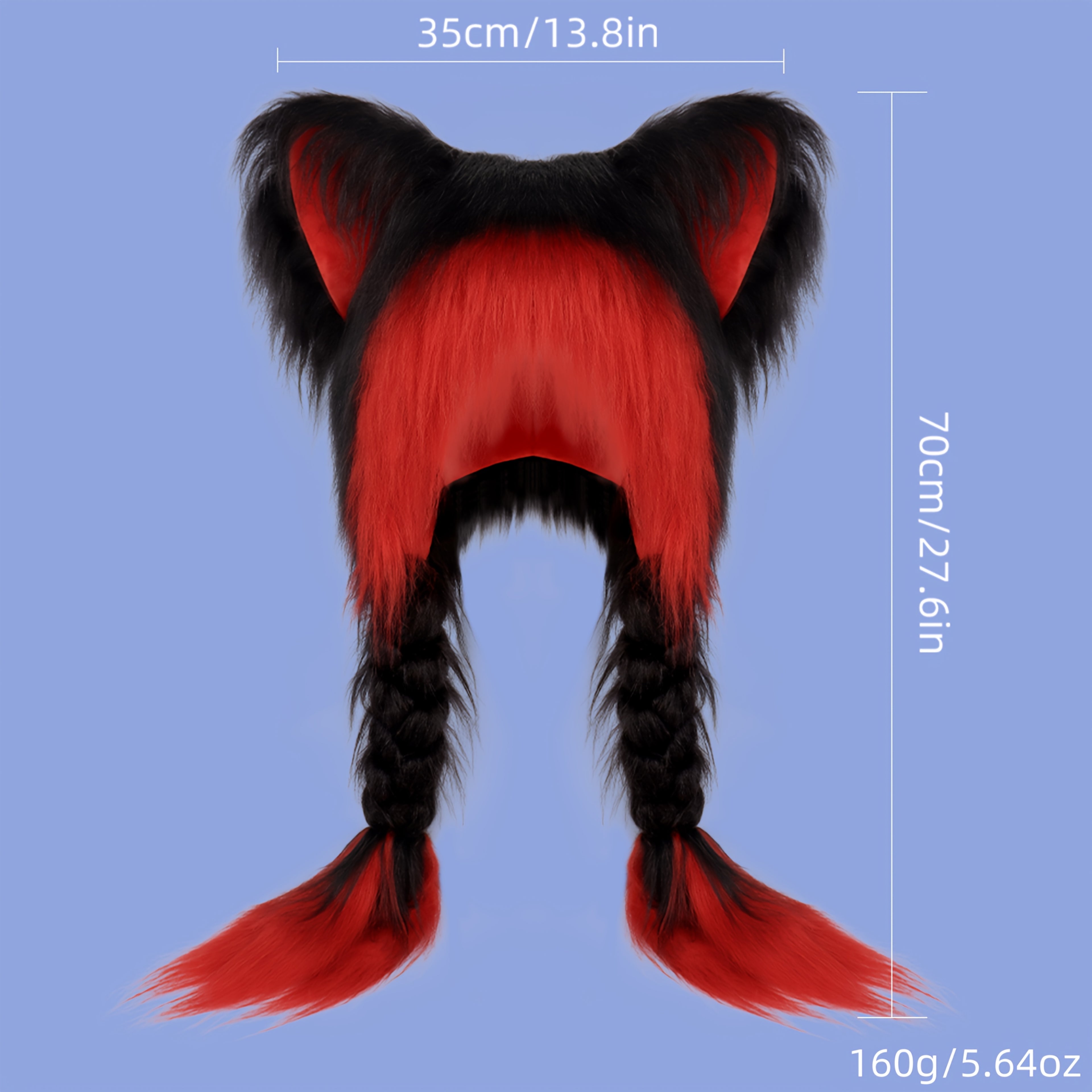 Anime Y2K Ear Warmer - Fuzzy Braided Headband
