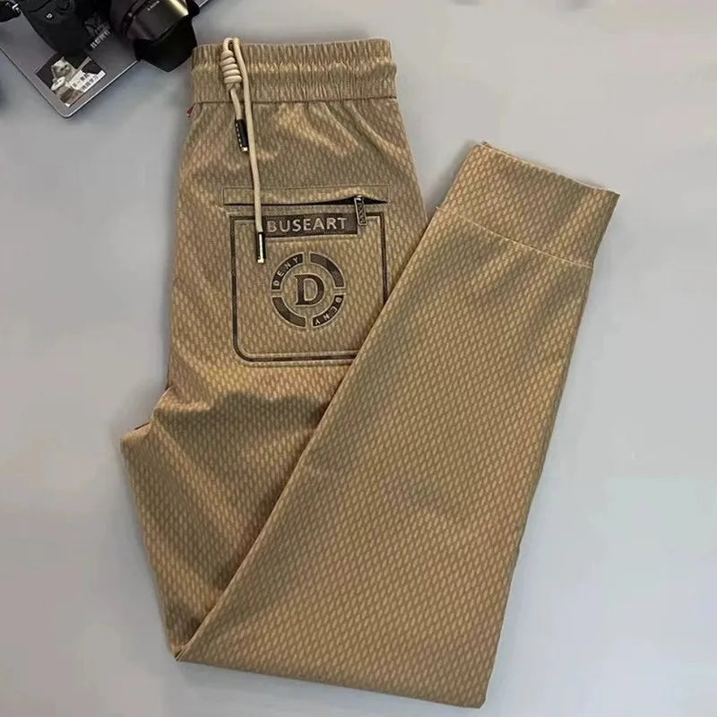 Men's Drawstring Sweatpants - Casual Streetwear Joggers