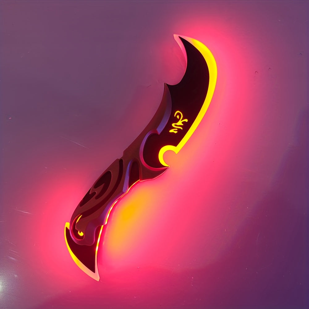 LED Glowing Knife Prop - Rechargeable Cosplay Accessory