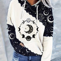 Women's Western Ethnic Print Hoodie - Vintage Geometric Style