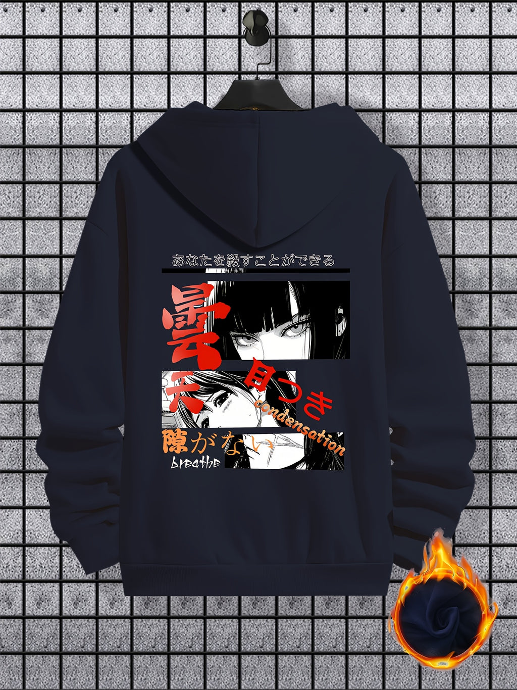 Men's Anime Hoodie - Warm Pullover with Kangaroo Pocket