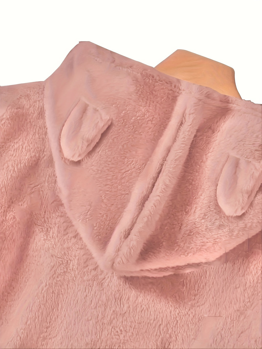 [Feline Design Thermal Hoodie] Relaxed Fit Thermal Hoodie - Adorable Feline Design Long-Sleeve Sweatshirt for Women with Kangaroo Pocket