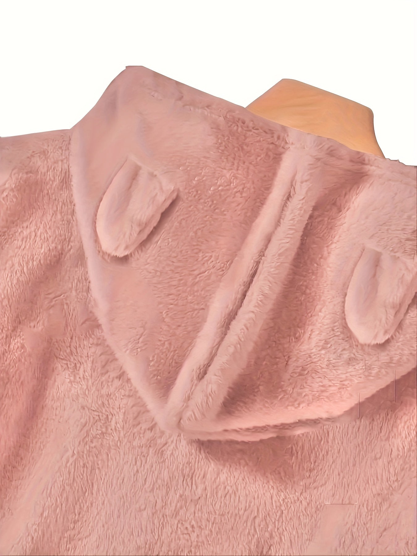 [Feline Design Thermal Hoodie] Relaxed Fit Thermal Hoodie - Adorable Feline Design Long-Sleeve Sweatshirt for Women with Kangaroo Pocket