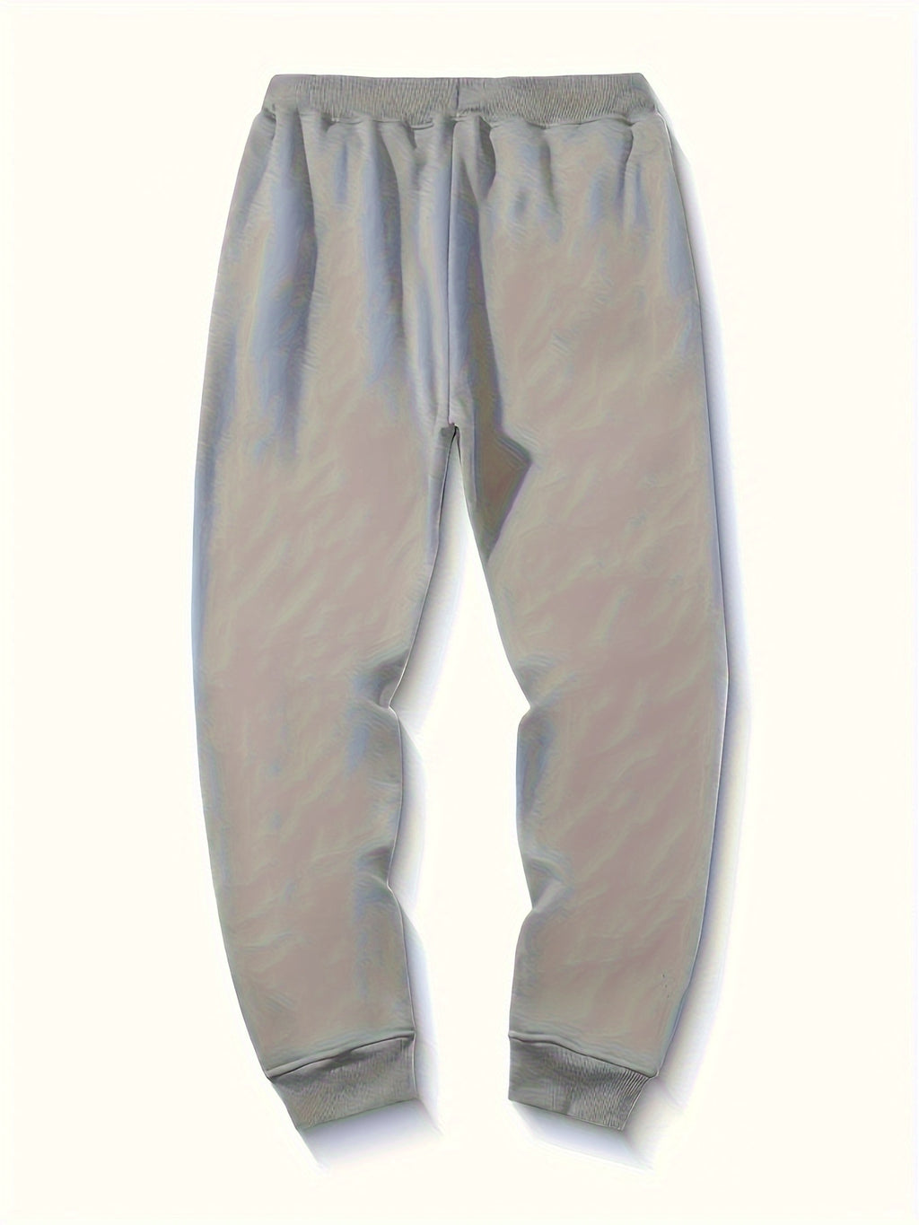 Men's Graphic Print Joggers - Stretch Polyester Blend