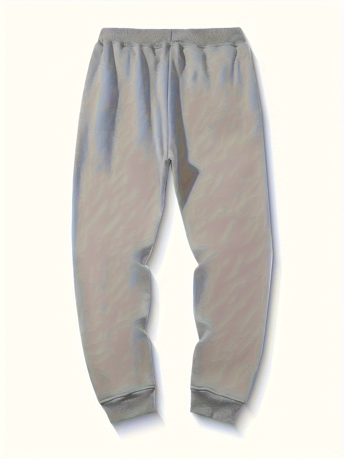 Men's Graphic Print Joggers - Stretch Polyester Blend