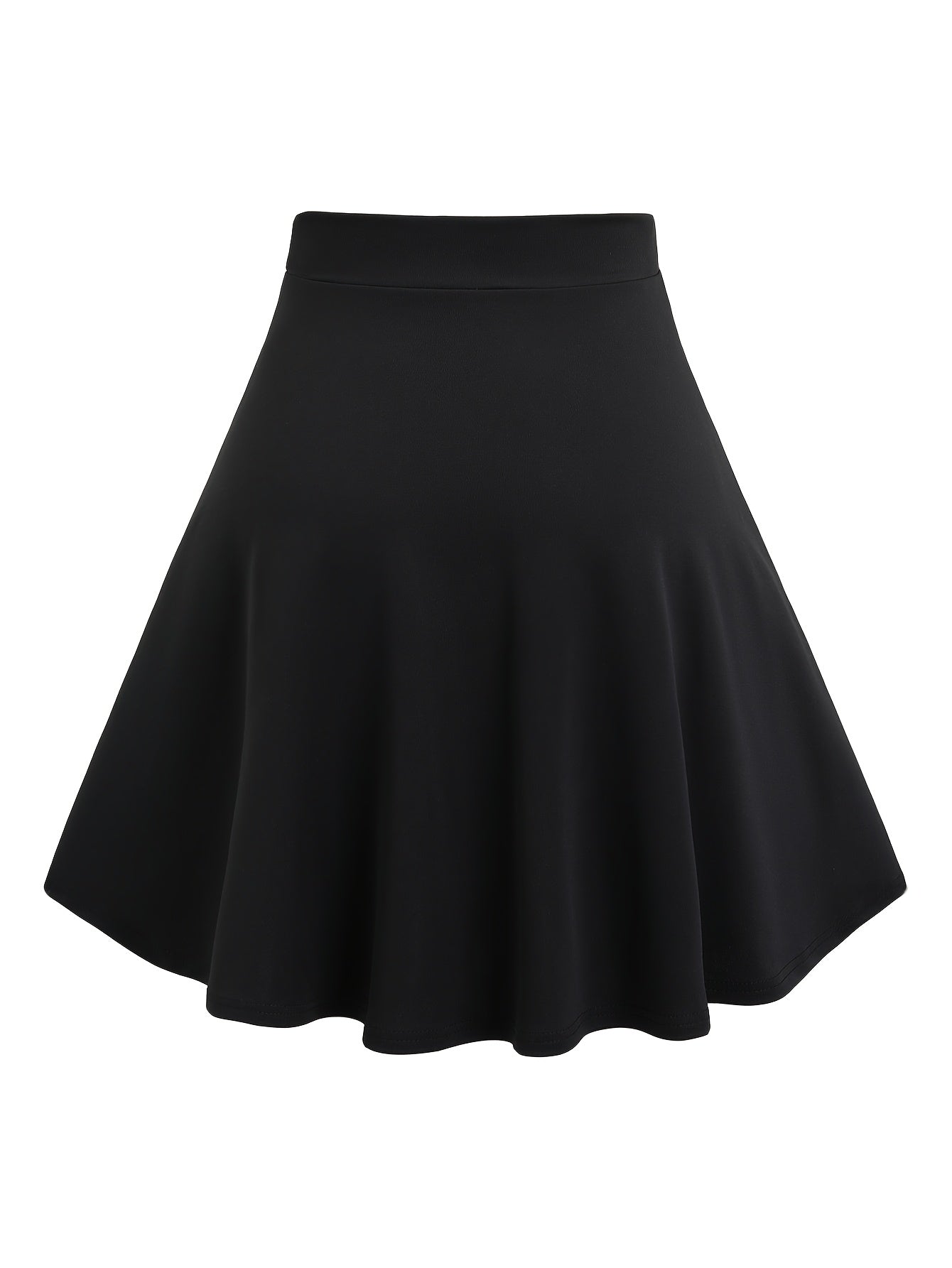 Gothic Plaid Buckle Mini Skirt - High-Waisted A-Line