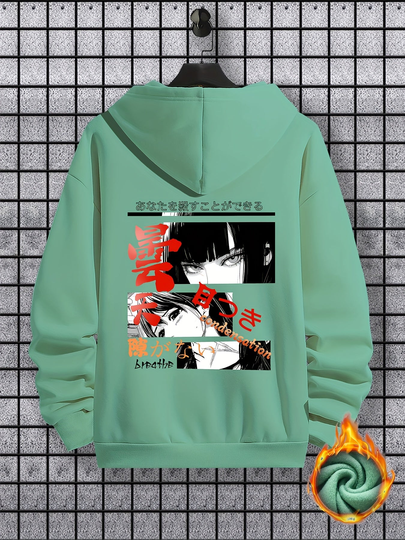 Men's Anime Hoodie - Warm Pullover with Kangaroo Pocket