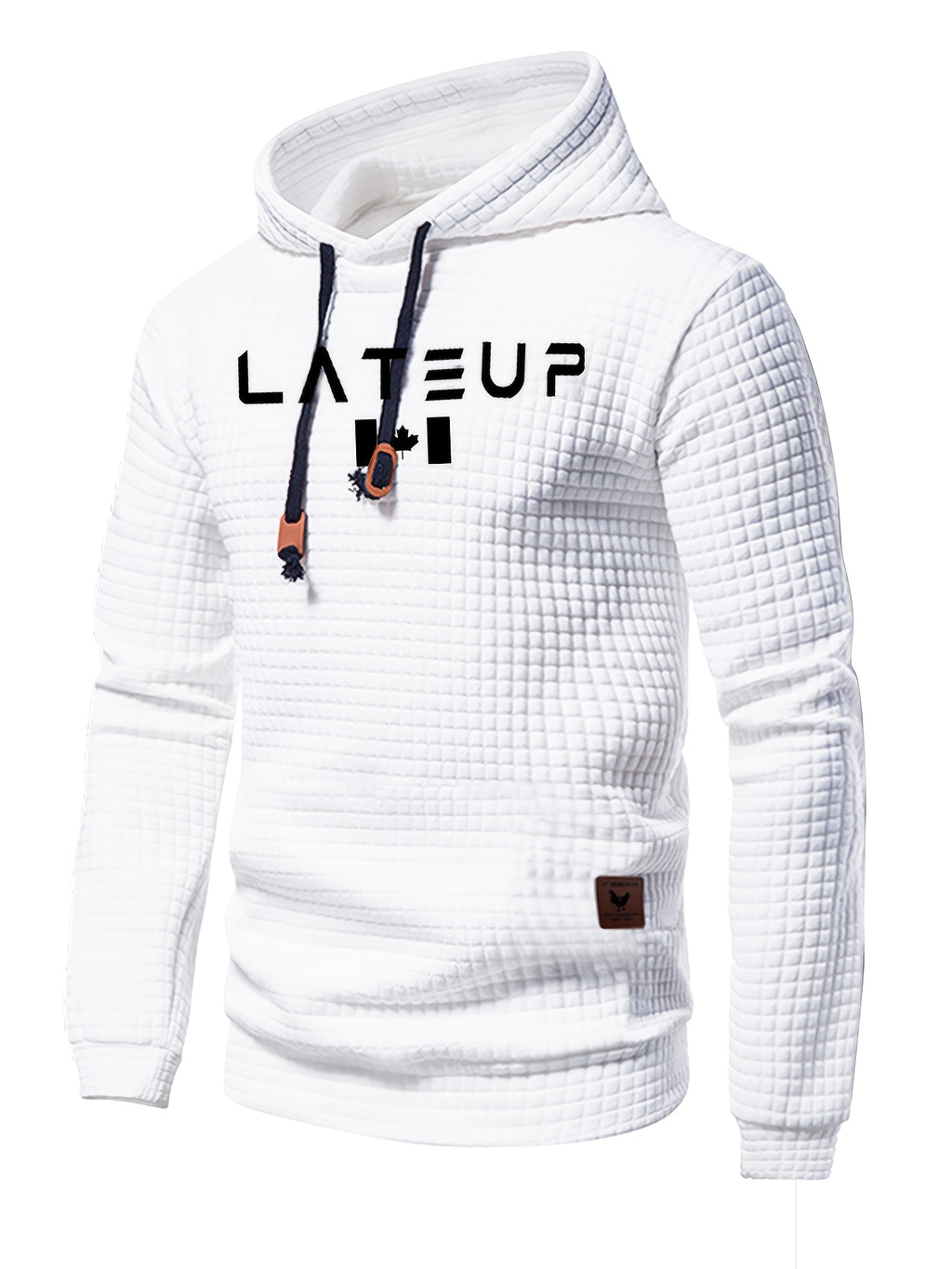 Men's Jacquard Check Pullover Sweatshirt - Athletic Casual