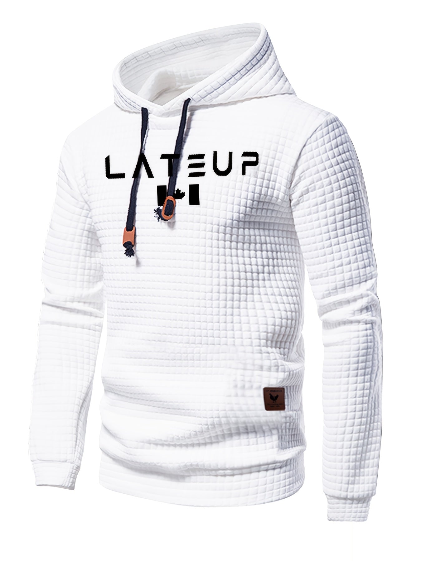 Men's Jacquard Check Pullover Sweatshirt - Athletic Casual