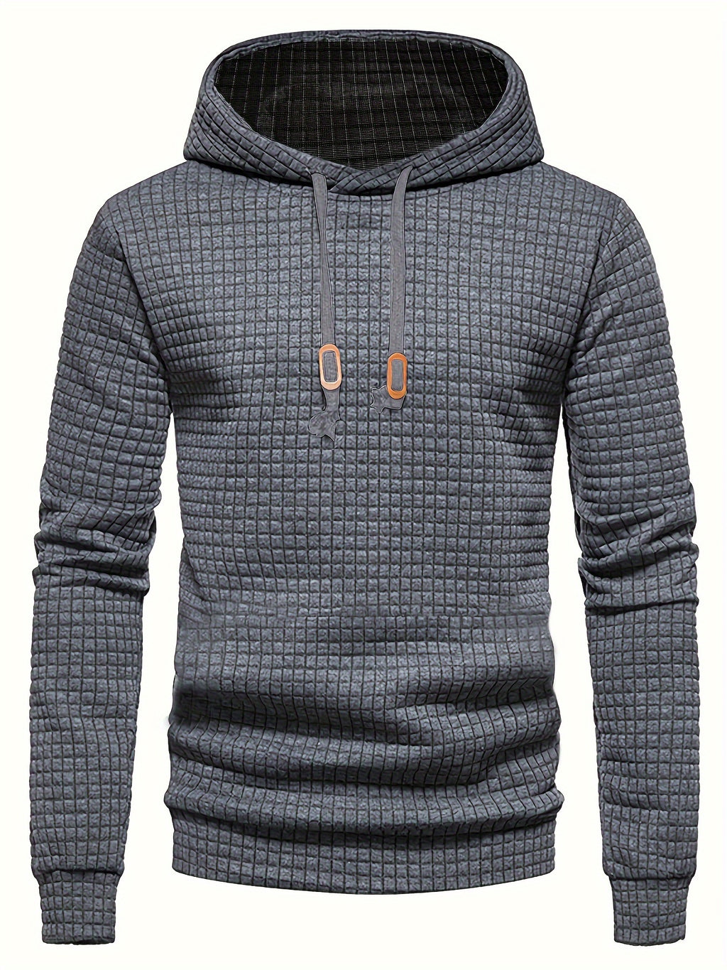 Men's Jacquard Check Pullover Sweatshirt - Athletic Casual