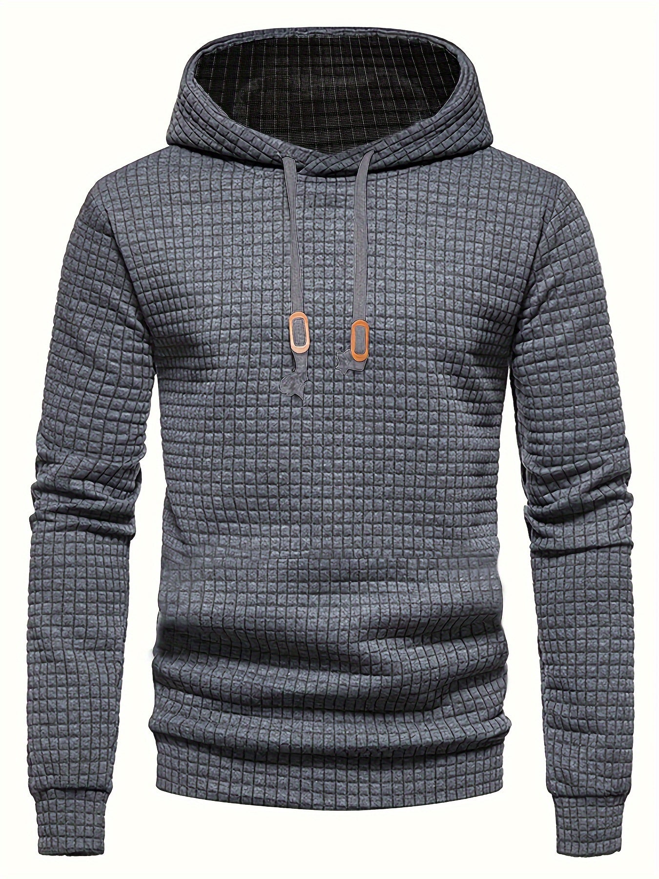 Men's Jacquard Check Pullover Sweatshirt - Athletic Casual